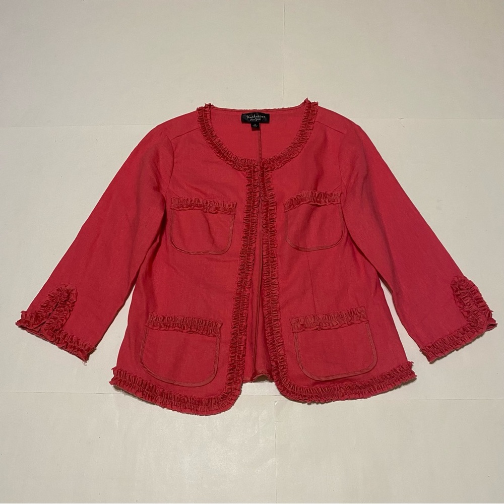 Katherine New York pink jacket size small